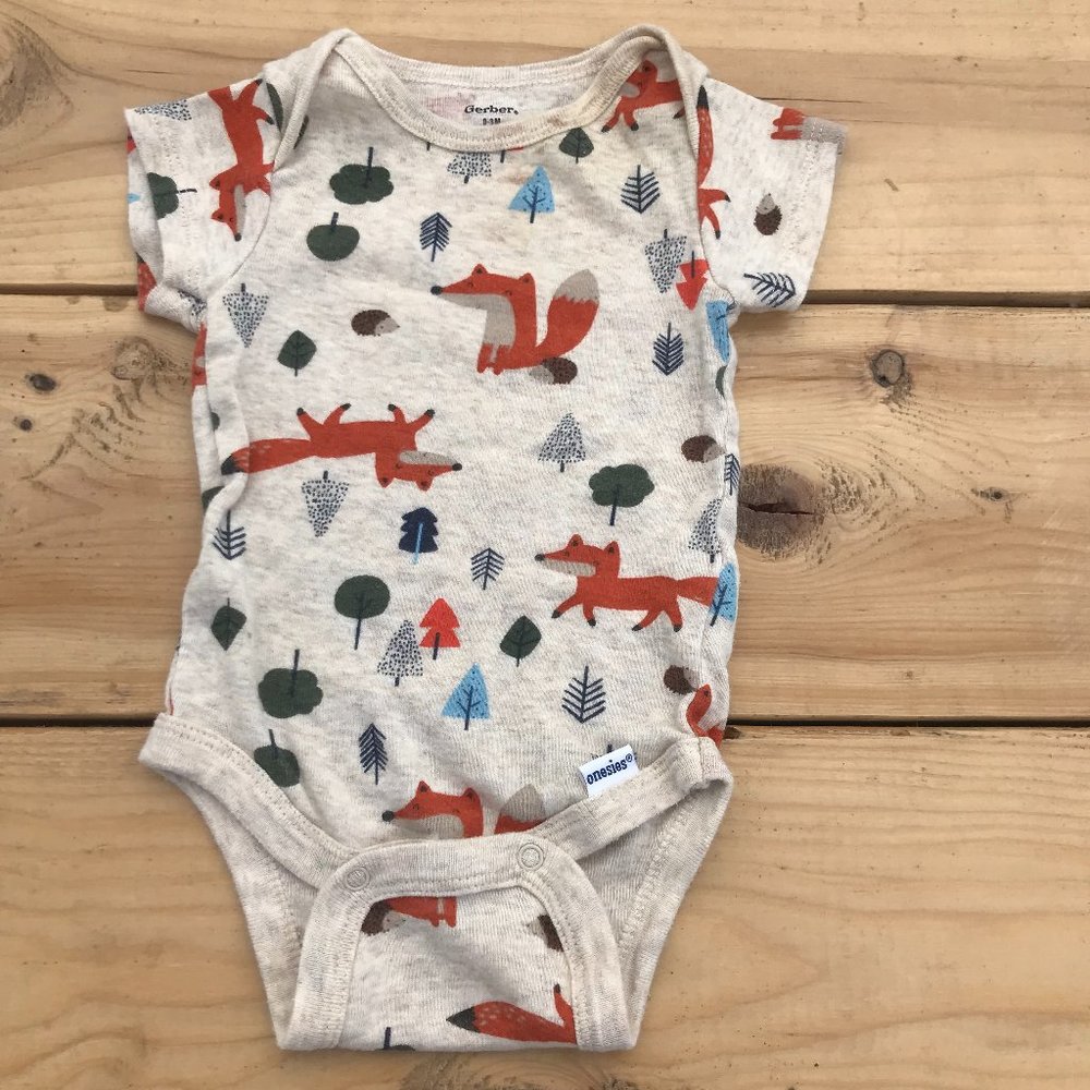 5 Gerber Onesie Fox Shirt Set Target - Picture 8 of 11